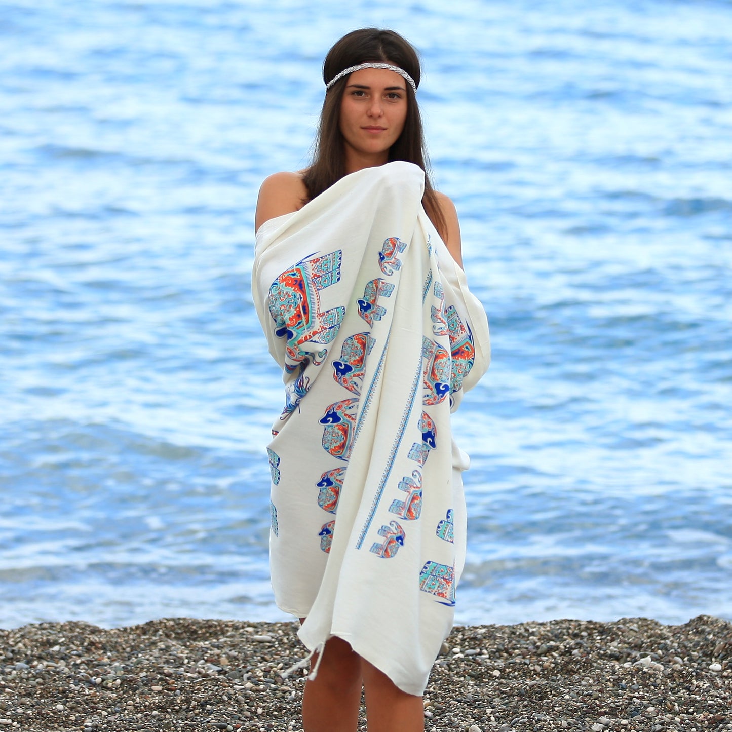 Calypso Turkish Cotton Peshtemal Beach Towel
