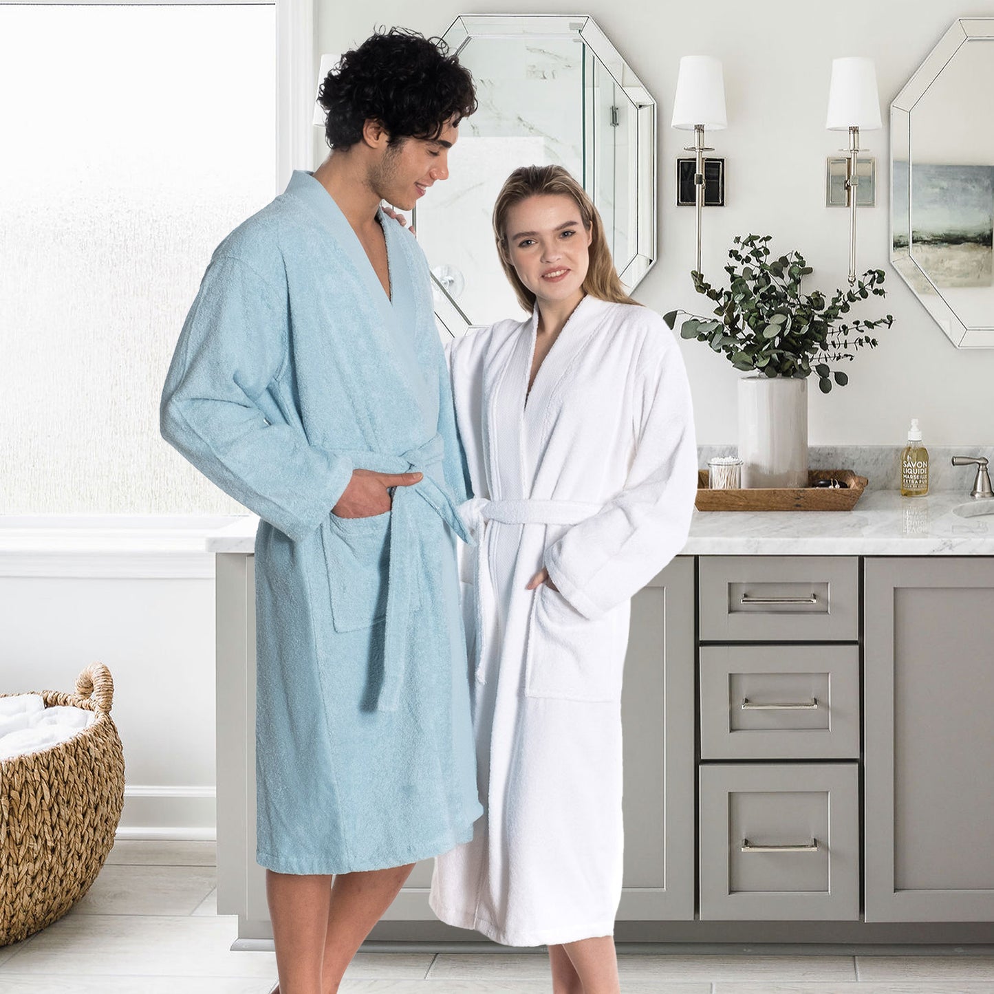 Kimono Turkish Cotton Unisex Bathrobe