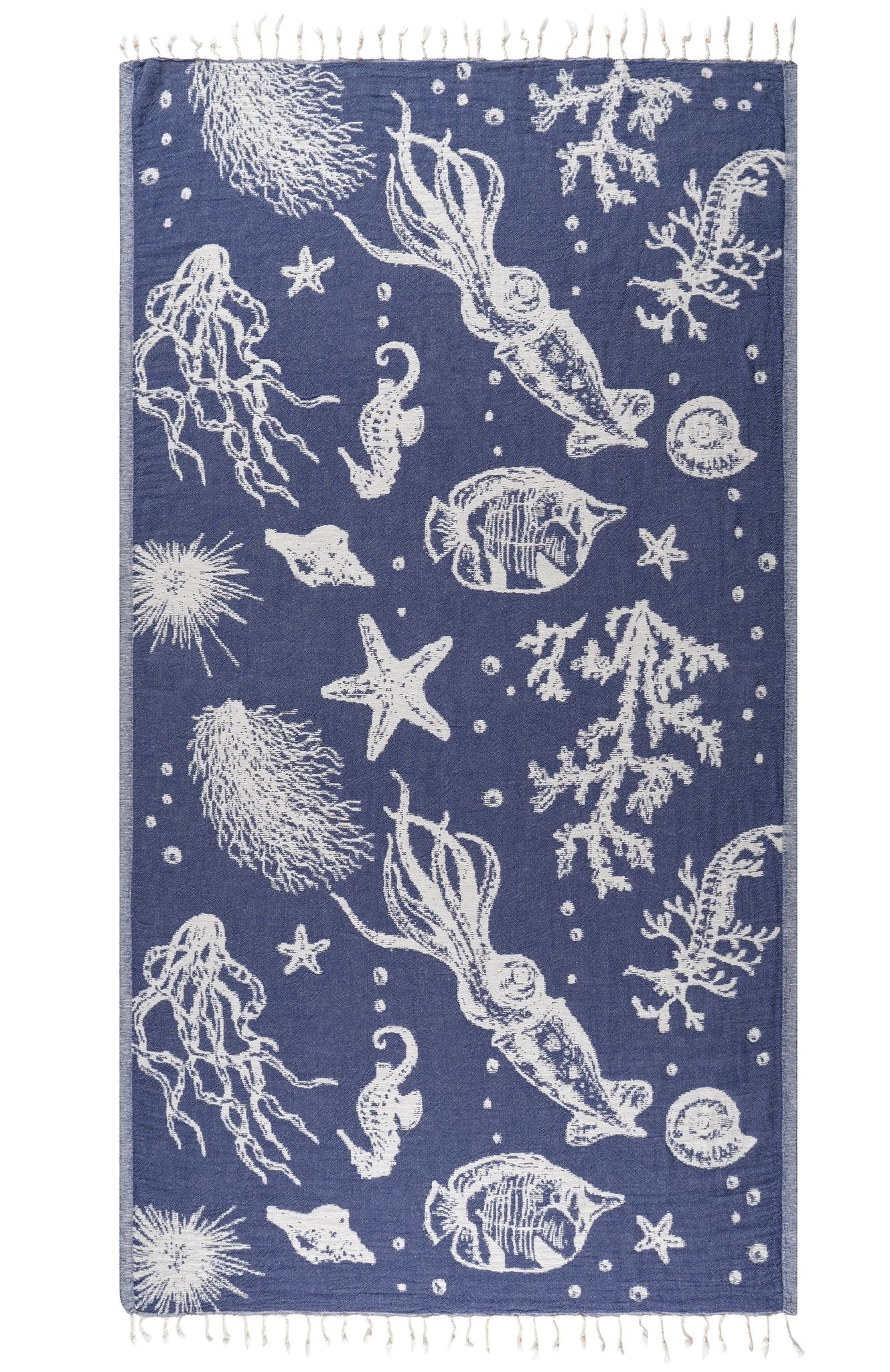 Ocean Turkish Cotton Peshtemal Beach Towel