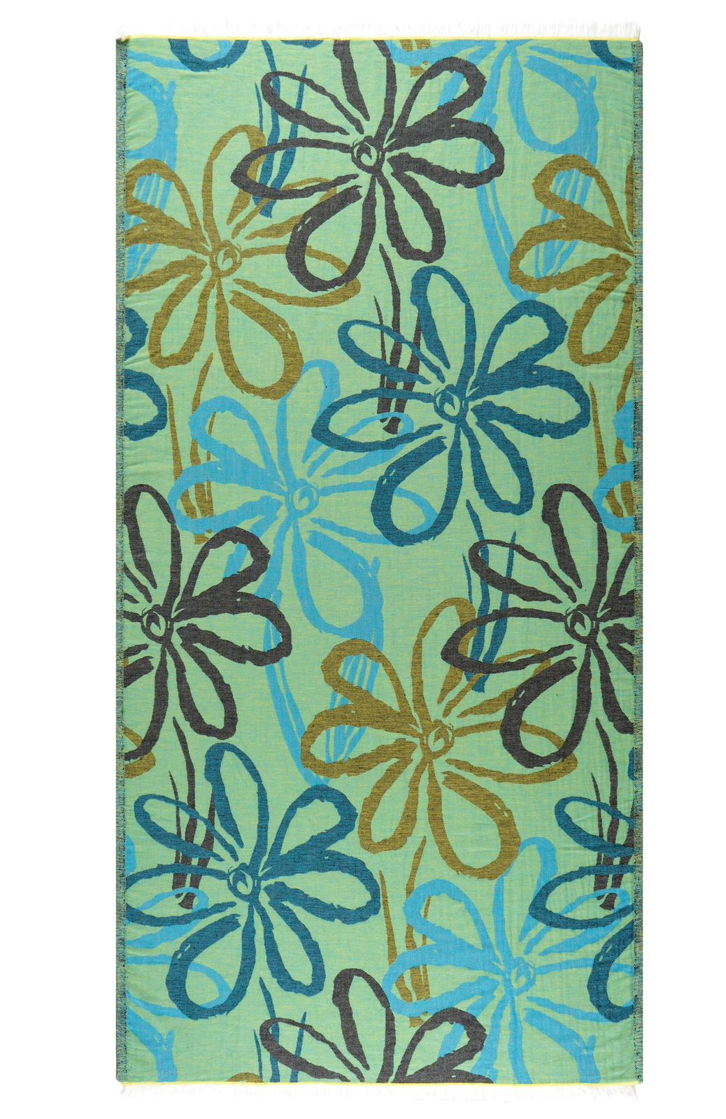 Salvia Turkish Cotton Peshtemal Beach Towel