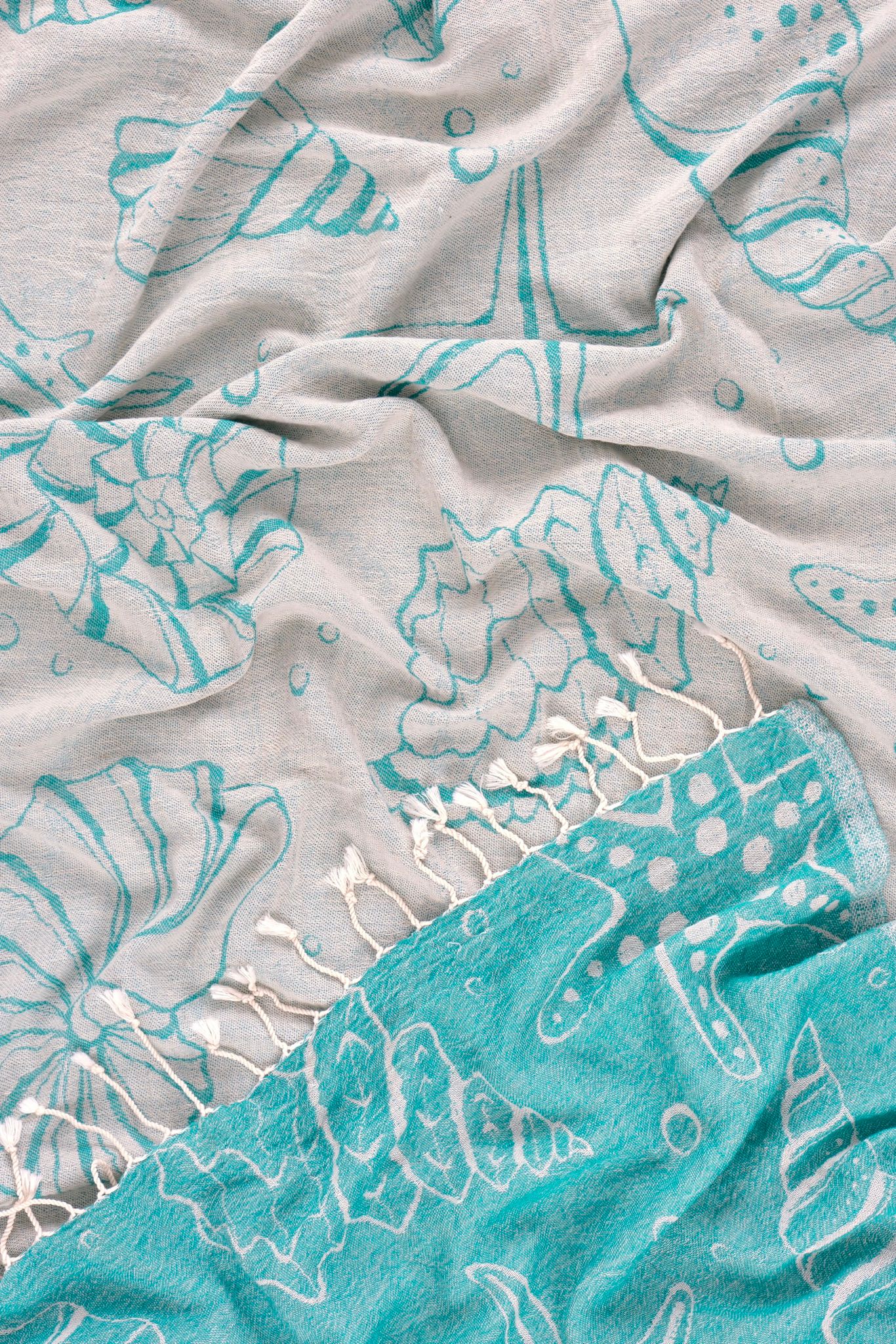 Sea Turkish Cotton Peshtemal Beach Towel
