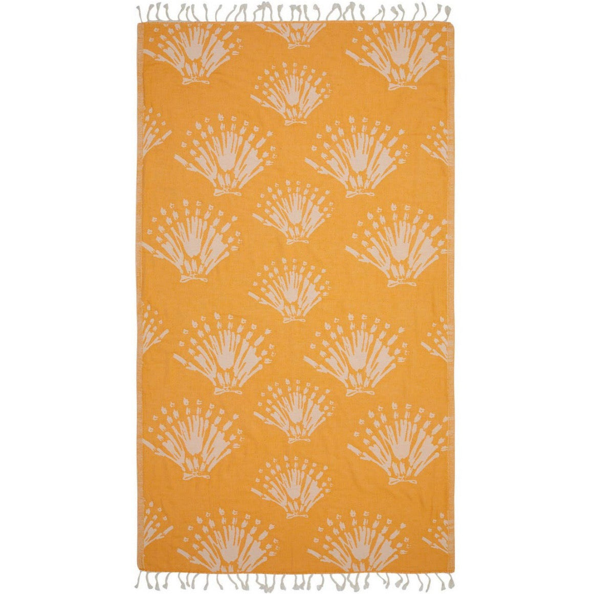 Shell Turkish Cotton Peshtemal Beach Towel