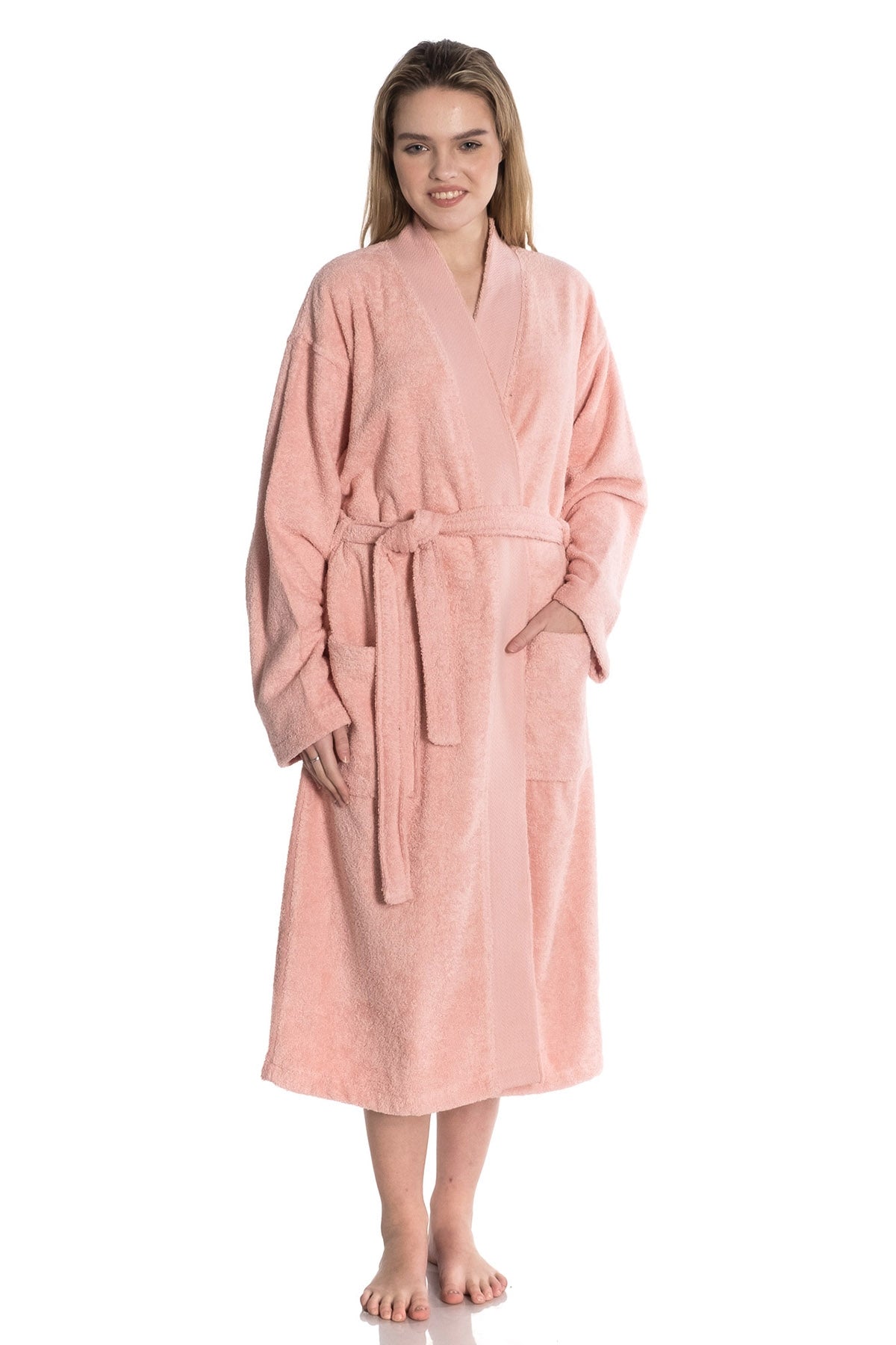 100% Turkish Cotton Wine Red Terry Kimono Bathrobe 100% Turkish Cotton Wine Red Terry Kimono Bathrobe