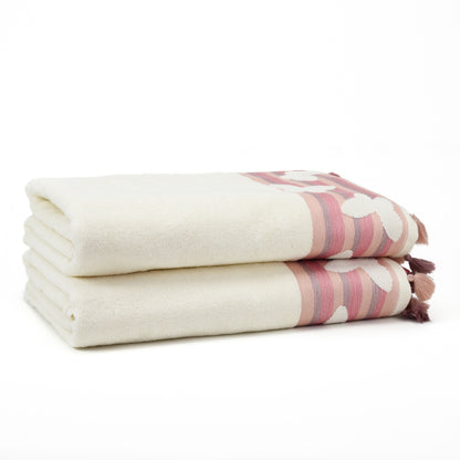 Butterfly 2 Pcs Turkish Cotton Bath Towel