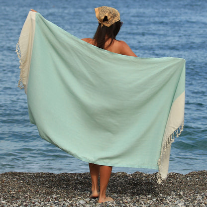 Fulvia Turkish Cotton Peshtemal Beach Towel