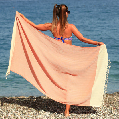 Fulvia Turkish Cotton Peshtemal Beach Towel