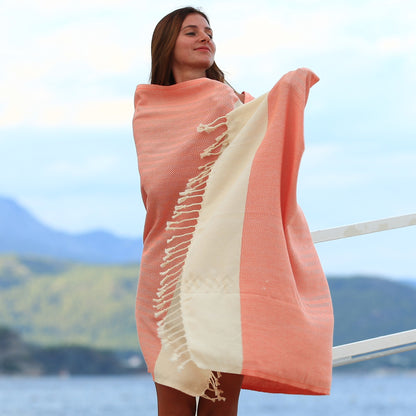 Fulvia Turkish Cotton Peshtemal Beach Towel