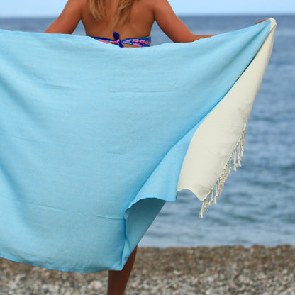 Fulvia Turkish Cotton Peshtemal Beach Towel