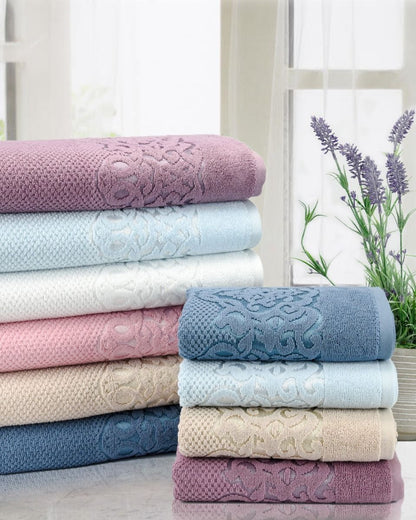 Galata Turkish Cotton Towel Set Of 3, 1 Bath Towel, 1 Hand Towel, 1 Washcloth