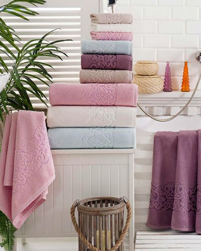 Galata Turkish Cotton Towel Set Of 3, 1 Bath Towel, 1 Hand Towel, 1 Washcloth