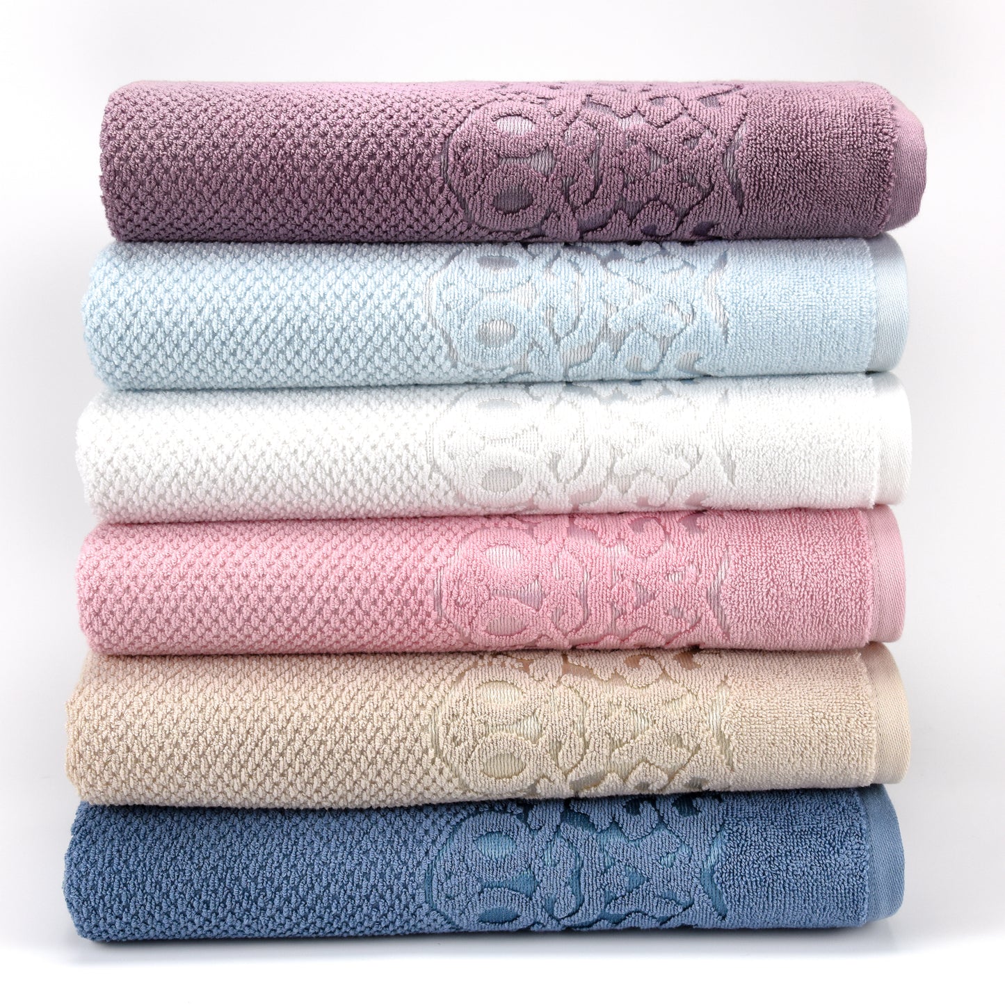 Galata Turkish Cotton Towel Set Of 3, 1 Bath Towel, 1 Hand Towel, 1 Washcloth