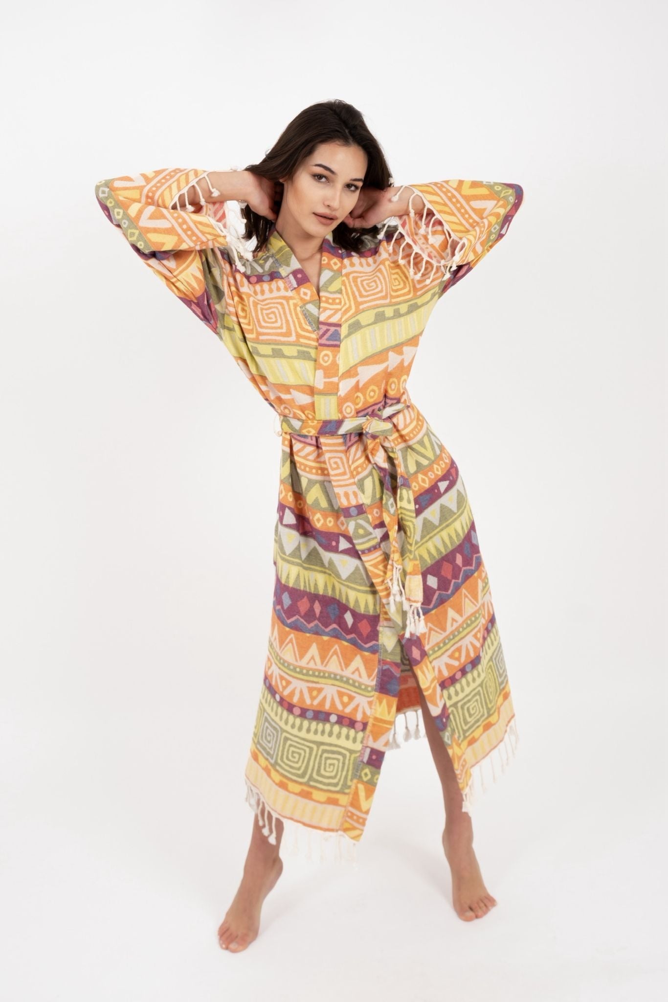 Neva Turkish Cotton Peshtemal Bathrobe
