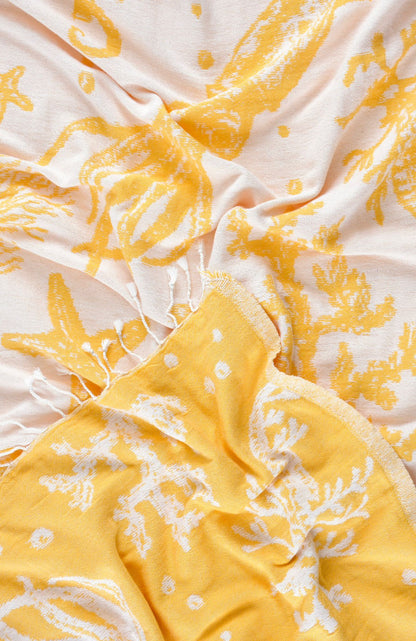 Ocean Turkish Cotton Peshtemal Beach Towel