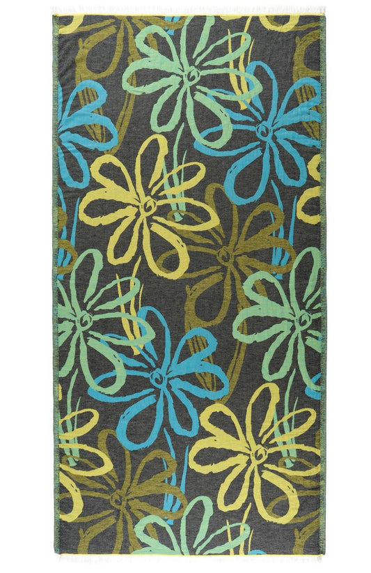 Salvia Turkish Cotton Peshtemal Beach Towel