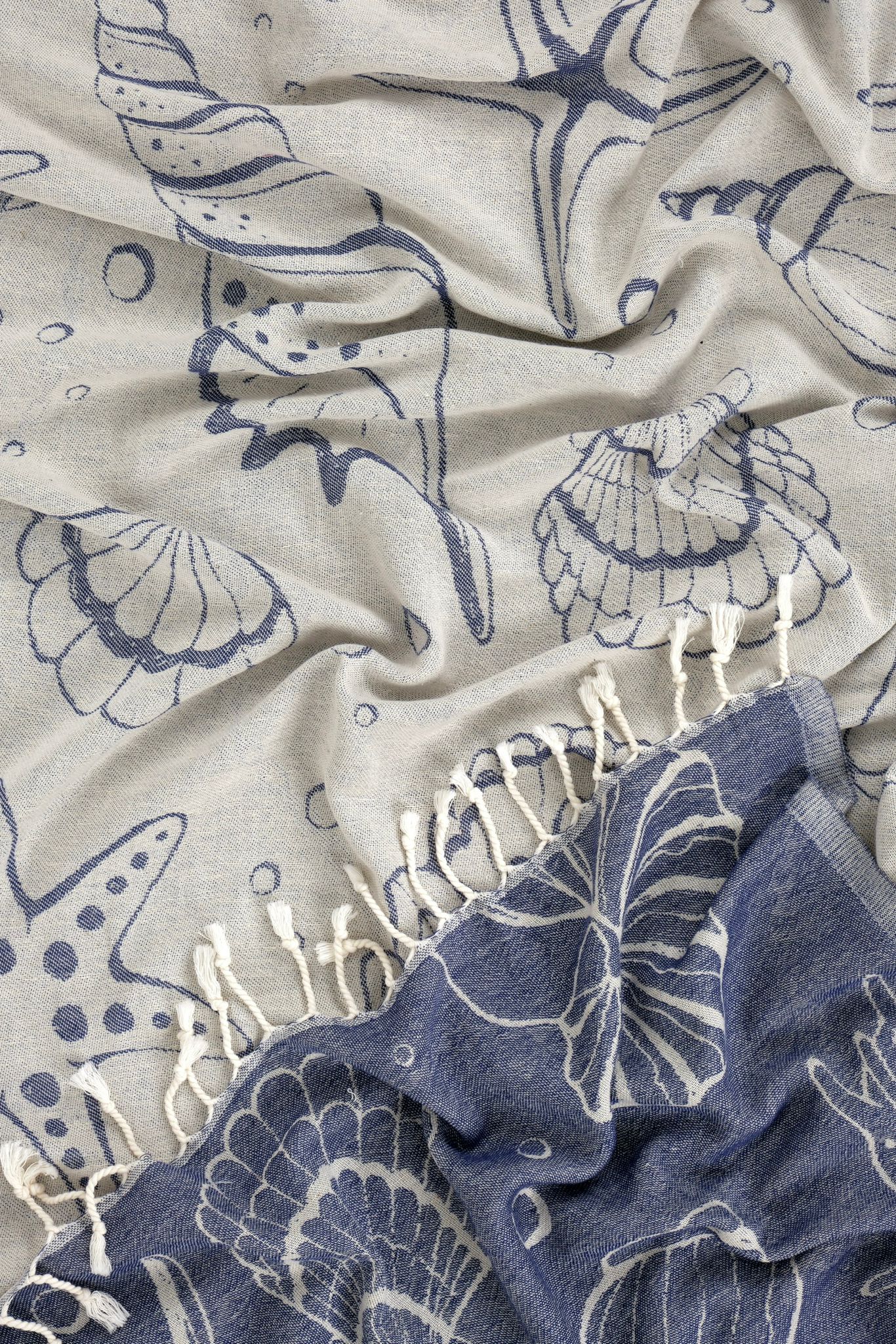 Sea Turkish Cotton Peshtemal Beach Towel