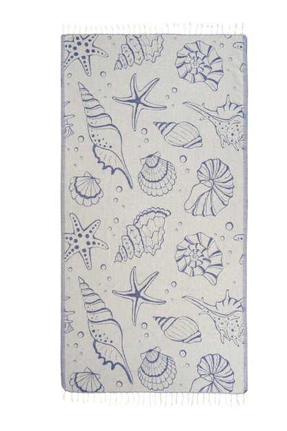 Sea Turkish Cotton Peshtemal Beach Towel