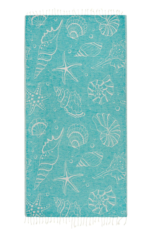 Sea Turkish Cotton Peshtemal Beach Towel