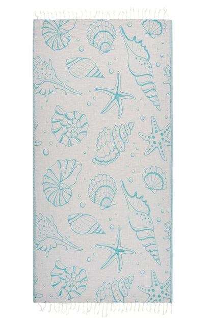 Sea Turkish Cotton Peshtemal Beach Towel