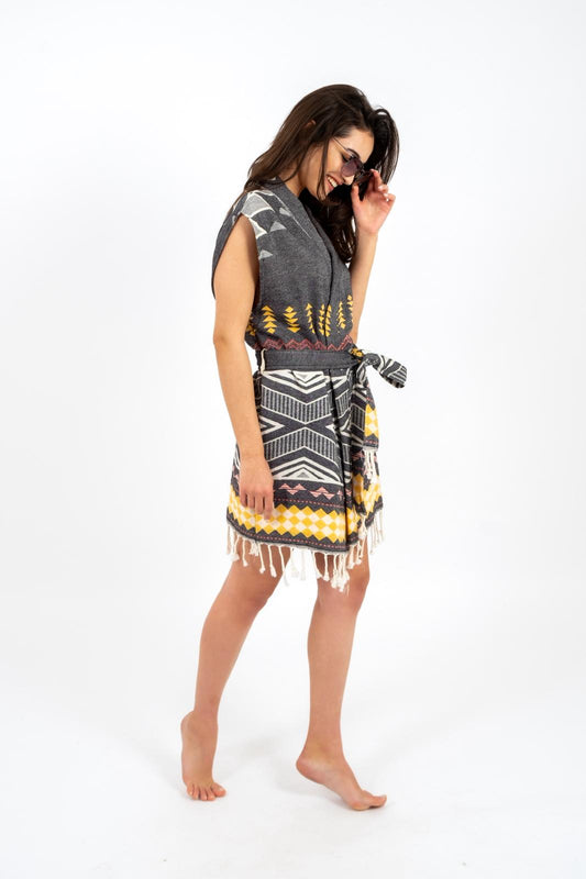 Suri Turkish Cotton Peshtemal Beach Dress