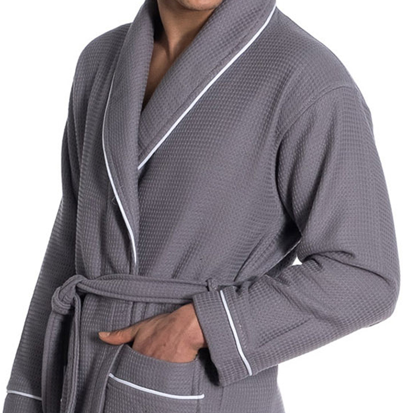 Waffle Terry Turkish Cotton Unisex Bathrobe