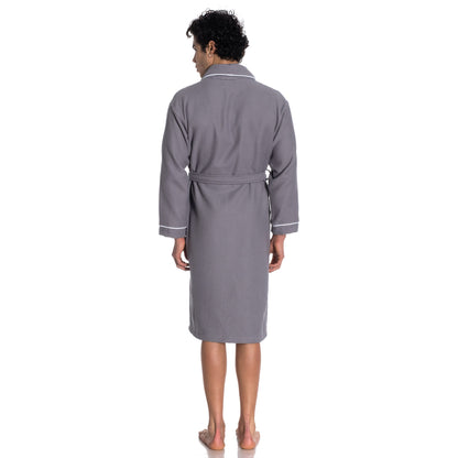 Waffle Terry Turkish Cotton Unisex Bathrobe