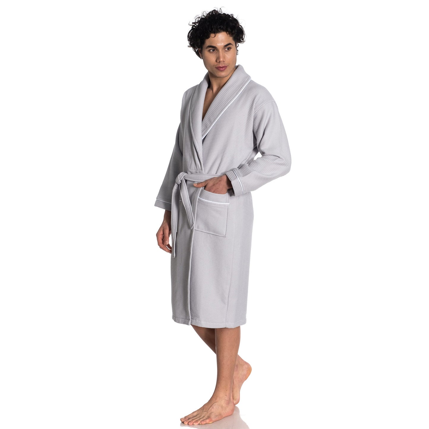 Waffle Terry Turkish Cotton Unisex Bathrobe