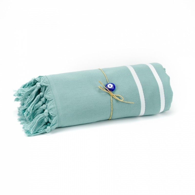 Livia Peshtemal Beach Towel-Green