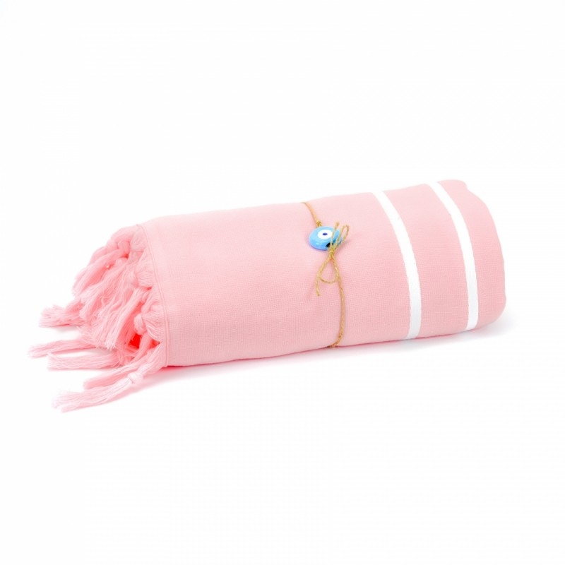 Livia Peshtemal Beach Towel-Powder Pink