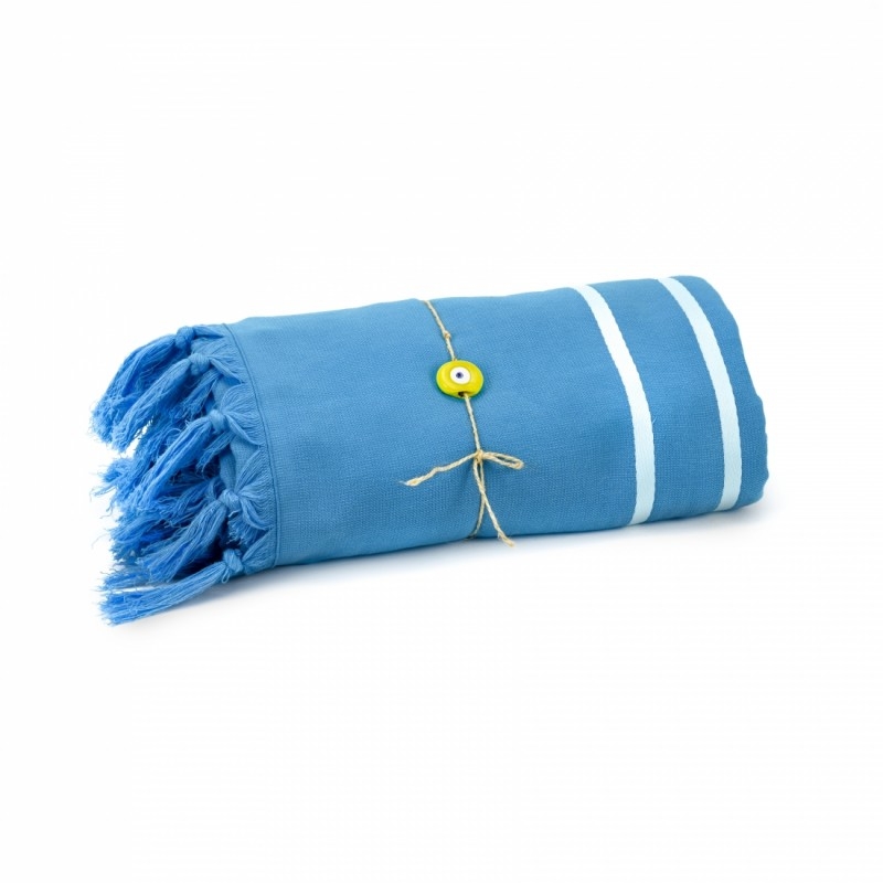 Livia Peshtemal Beach Towel-Turquoise