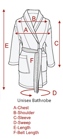 Kimono Turkish Cotton Unisex Bathrobe - East'N Blue